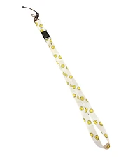 Happy Face Lanyard (White)