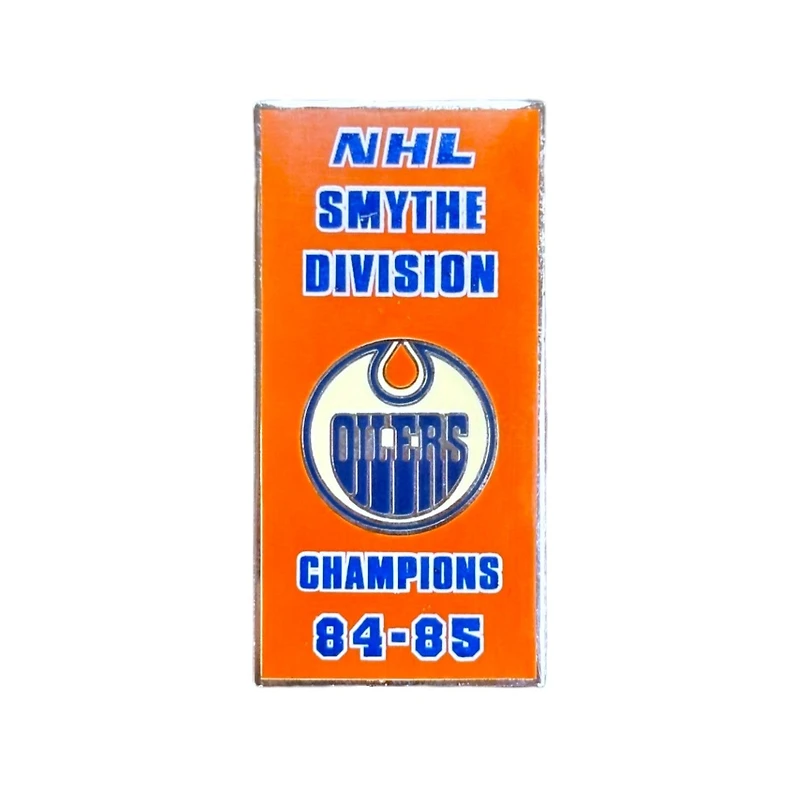NHL Lapel Pin Smythe Division Champs 84-85 Oilers (Sticky Back)