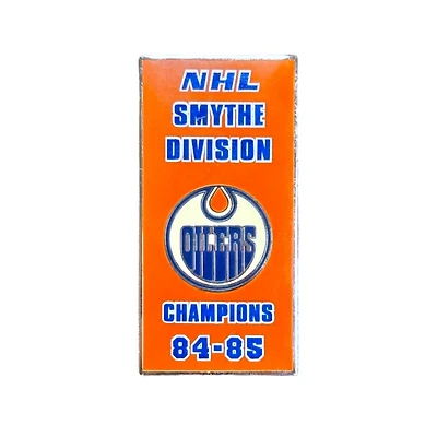 NHL Lapel Pin Smythe Division Champs 84-85 Oilers (Sticky Back)