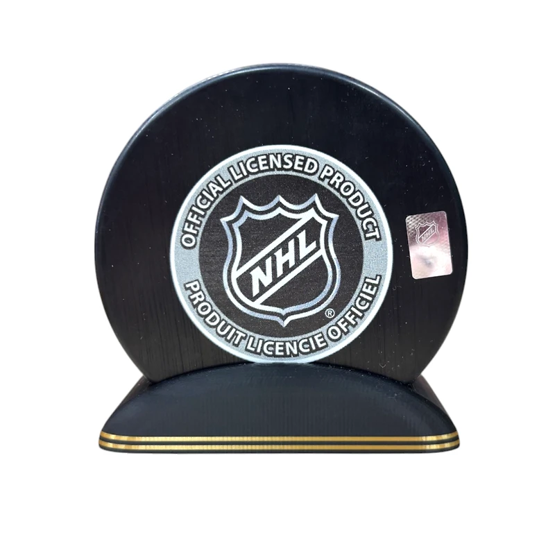 Puck Display Stand Black & Gold