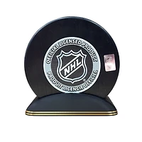 Puck Display Stand Black & Gold