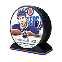 Puck Display Stand Orange & Blue
