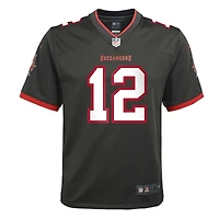 NFL Youth Player Game Jersey Alt Pewter Tom Brady Buccaneers