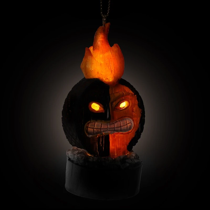 NHL Ornament Lit Tiki Ball Maple Leafs