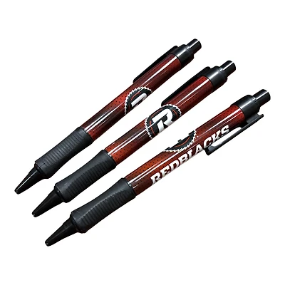 CFL Pen Soft Grip Set Redblacks (3 Pack)