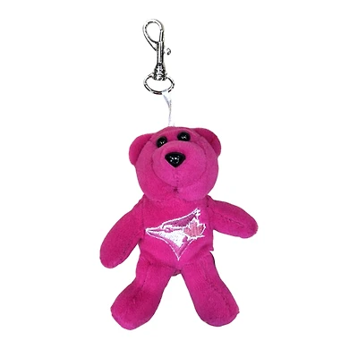 MLB Keychain Pink Teddy Bear Blue Jays