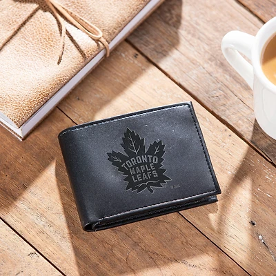 NHL Wallet Vegan Leather Bi-Fold Maple Leafs