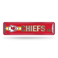 NFL Metal Street Sign 4" x 15 Chiefs
