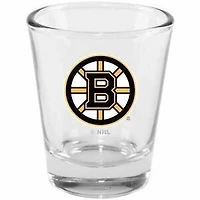 NHL Shot Glass 2oz Clear Bruins