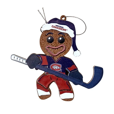 NHL Ornament Gingerbread Man Canadiens