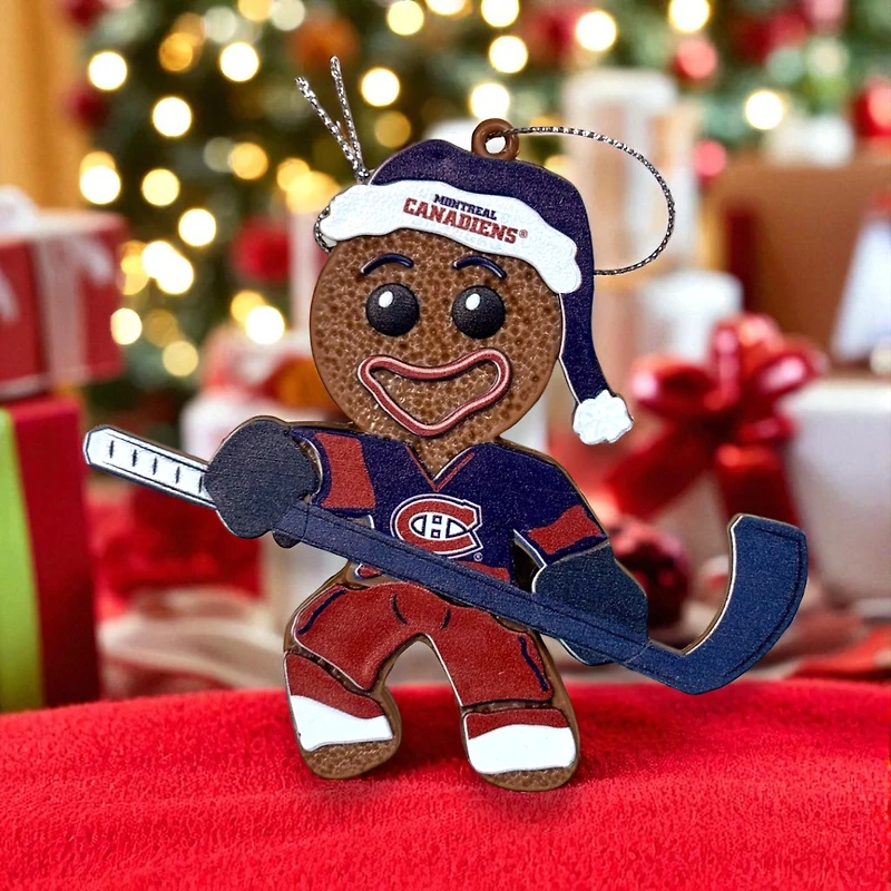 NHL Ornament Gingerbread Man Canadiens