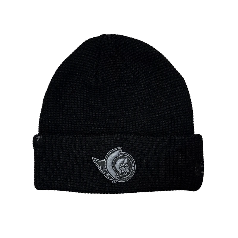 NHL Knit Hat Authentic Pro Tonal Cuffed Ribbed Beanie Rink Road 2025 Senators