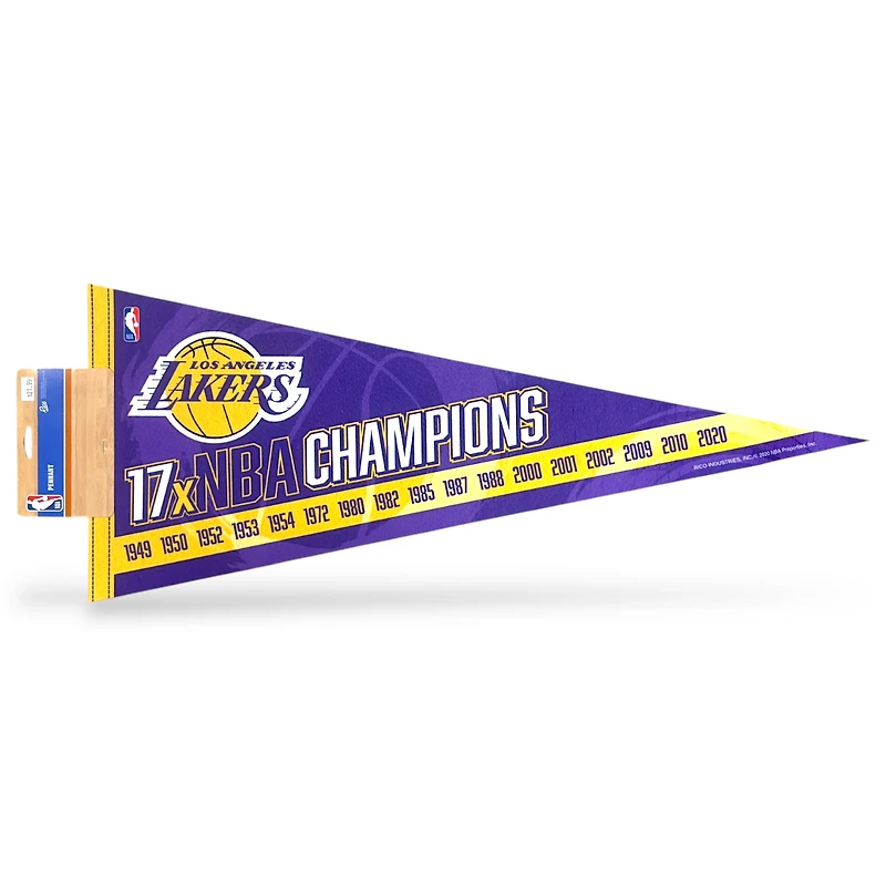 NBA Soft Felt Pennant 17 Time NBA Champions Lakers