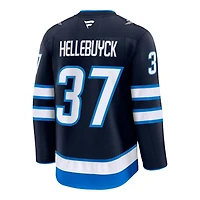 NHL Player Premium Jersey Home Connor Hellebuyck Jets