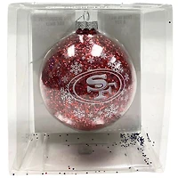 NFL Ornament Glass Glitter Ball 49ers