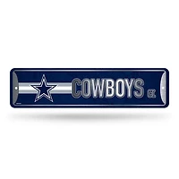 NFL Metal Street Sign 4" x 15 Cowboys