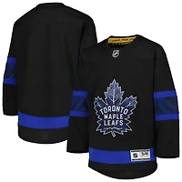 NHL Kids Blank Premier Jersey Alt Black Reversible Maple Leafs