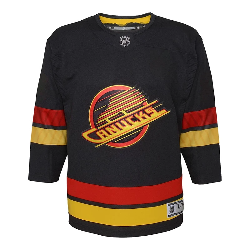 NHL Youth Premier Jersey Alt Black Canucks