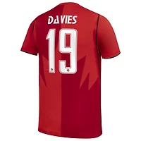 Canadian Soccer Association Youth Player FIFA World Cup 2026 Red Stadium Replica Jersey Alphonso Davies Team Canada