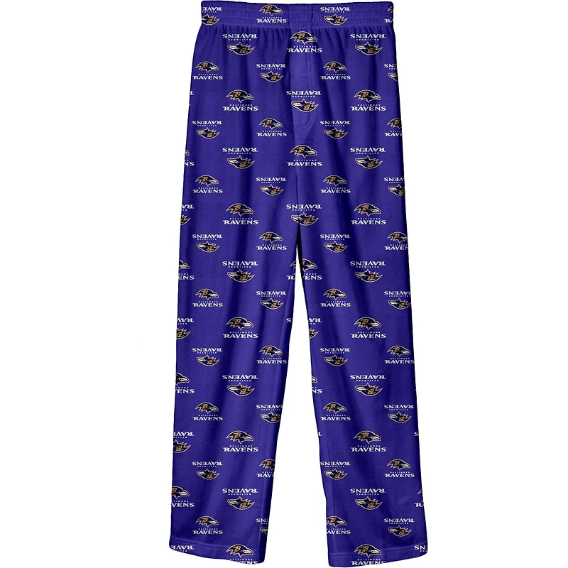 NFL Youth PJ Fleece Printed Pants Ravens
