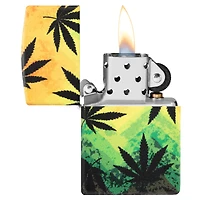 Zippo Lighter Cannabis Design