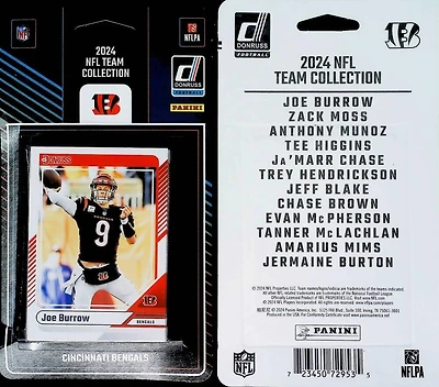 NFL 2024 Panini Trading Cards Donruss Team Set Bengals