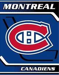 NHL Queen Sized Royal Plush Blanket Canadiens