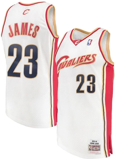 NBA Hardwood Classics Player 2003-04 Swingman Jersey Lebron James Cavaliers (White)