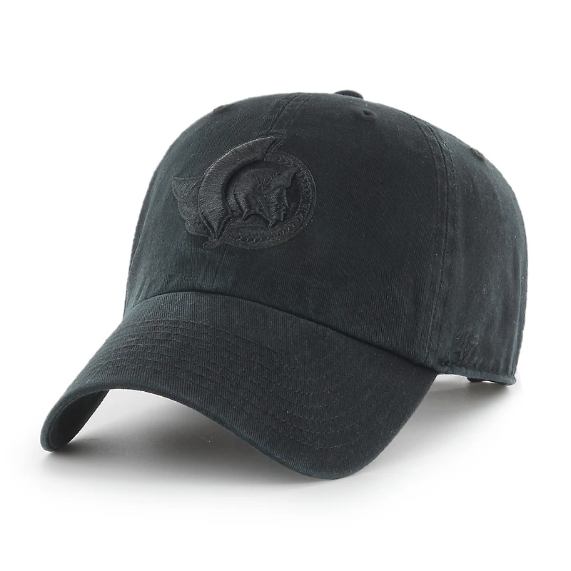 NHL Hat Clean Up Black On Black Senators
