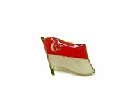 Country Lapel Pin Flag Singapore