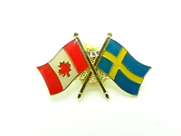 Country Lapel Pin Friendship Sweden