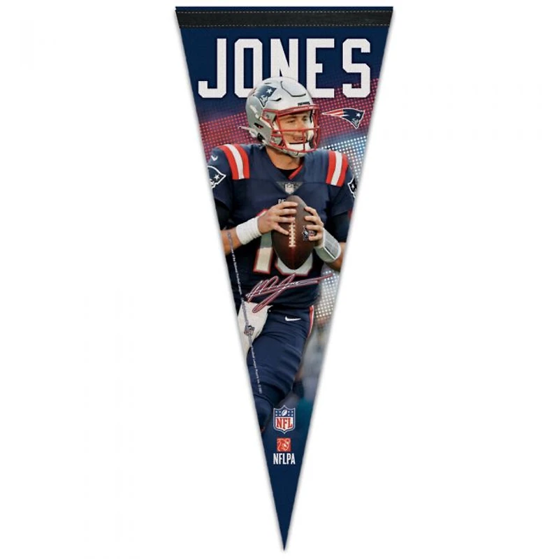 NFL Player Felt Pennant Mac Jones Patriots