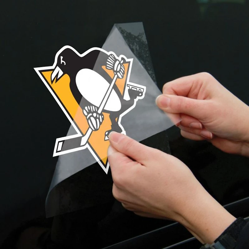 NHL Perfect Cut Decal 8x8 Penguins