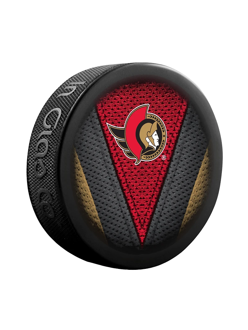NHL Puck Stitch Senators