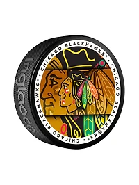 NHL Puck Souvenir Collector Medallion Blackhawks