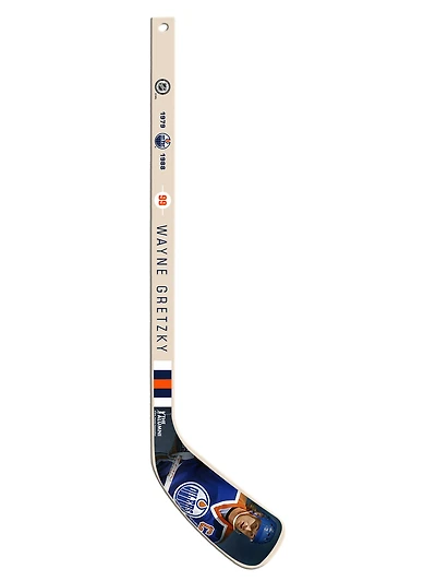 NHL Player Wood Mini Stick Alumni Series Wayne Gretzky Edmonton Oilers