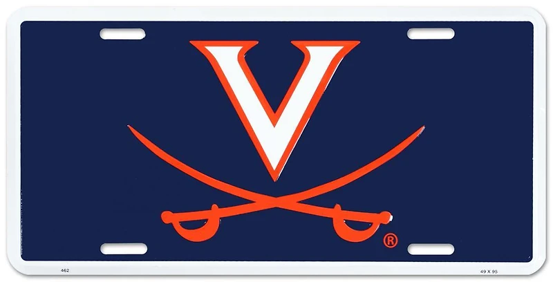 NCAA License Plate Metal Virginia Cavaliers