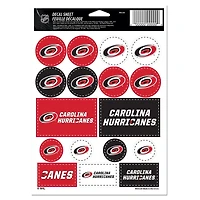 NHL Decal Sheet 5x7 Hurricanes