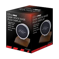 Ultra Pro UP81677 Hockey Puck Dark Wood Base Display Holder