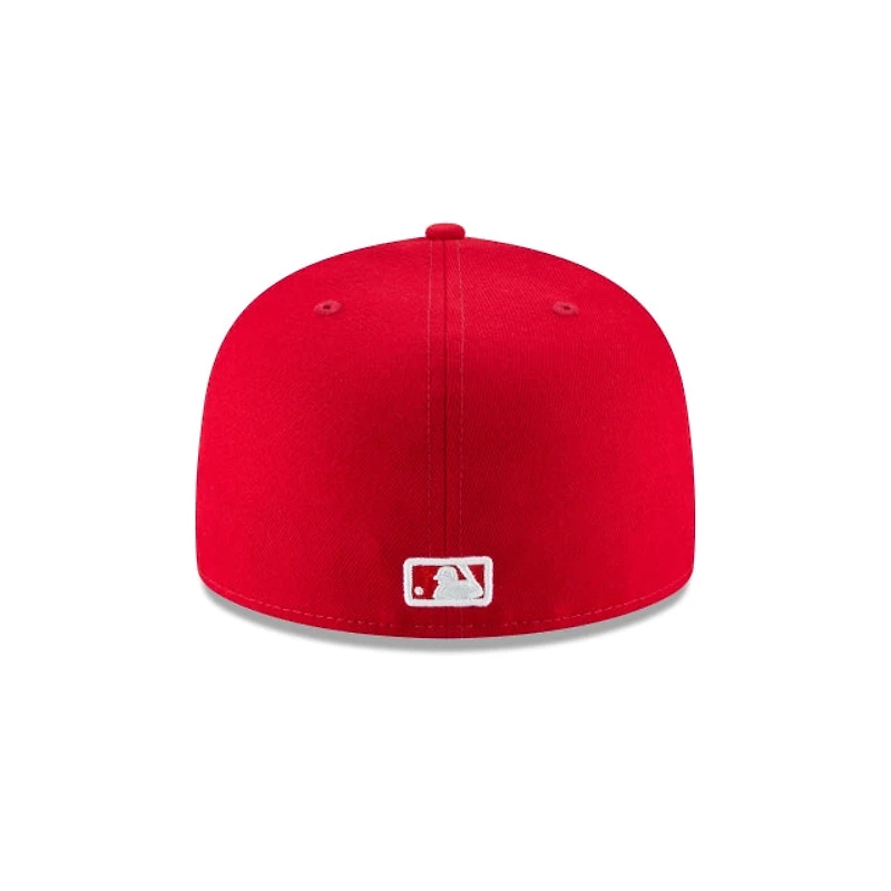 MLB Hat 5950 Basic Scarlet Red Yankees (Grey Undervisor)