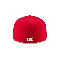 MLB Hat 5950 Basic Scarlet Red Yankees (Grey Undervisor)