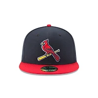 MLB Hat 5950 ACPerf Alt2 Cardinals (Navy Blue & Red)