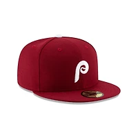 MLB Hat 5950 ACPerf Alt2 Phillies (Burgundy)