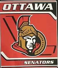 NHL Queen Sized Royal Plush Blanket Senators