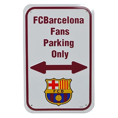 La Liga Parking Sign Fans Only FC Barcelona