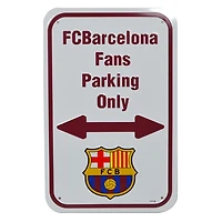 La Liga Parking Sign Fans Only FC Barcelona