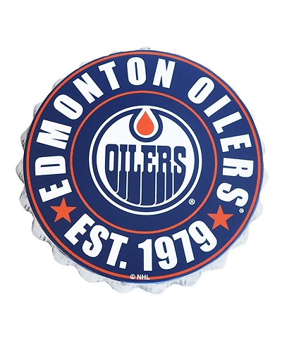 NHL Wall Logo Bottle Cap Oilers