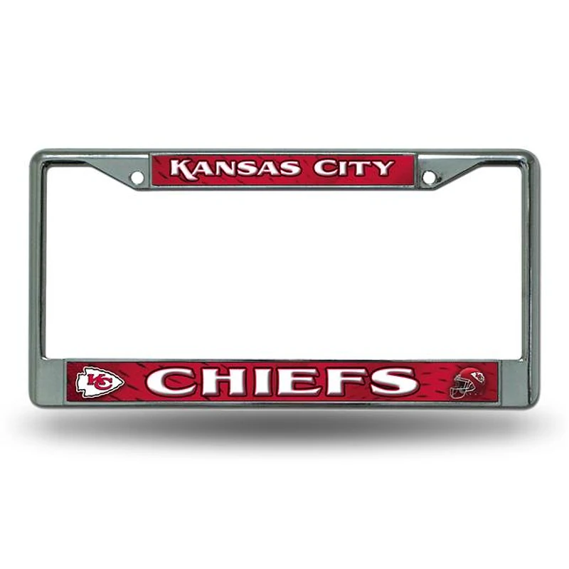 NFL License Plate Frame Metal Chiefs