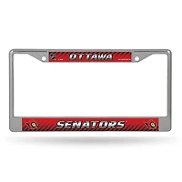 NHL License Plate Frame Chrome Senators