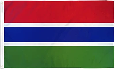 Country Flag 3x5 Gambia